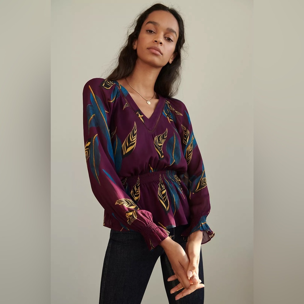 NWT Farm Rio Jennifer Blouse Sz S